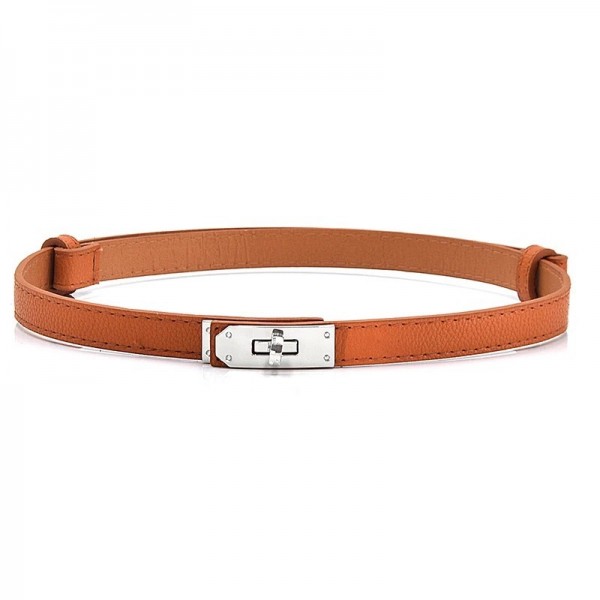 Ceinture en cuir verni pour femme, Fine EnvironGolden Lock|1,96 €|OKKO MODE