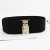Ceinture large élastique pour femme, couverture de taille et fermeture dorée | $2.17 | OKKO MODE