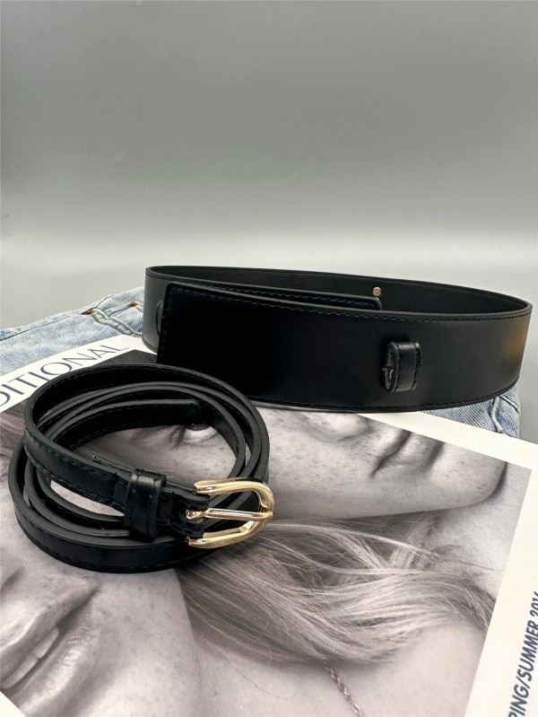 Ceinture en laine élastique pour dames, pardessus noir|1,96 €|OKKO MODE