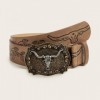 Ceinture imprimée vintage western, boucle Cirboy|2,00 €|OKKO MODE