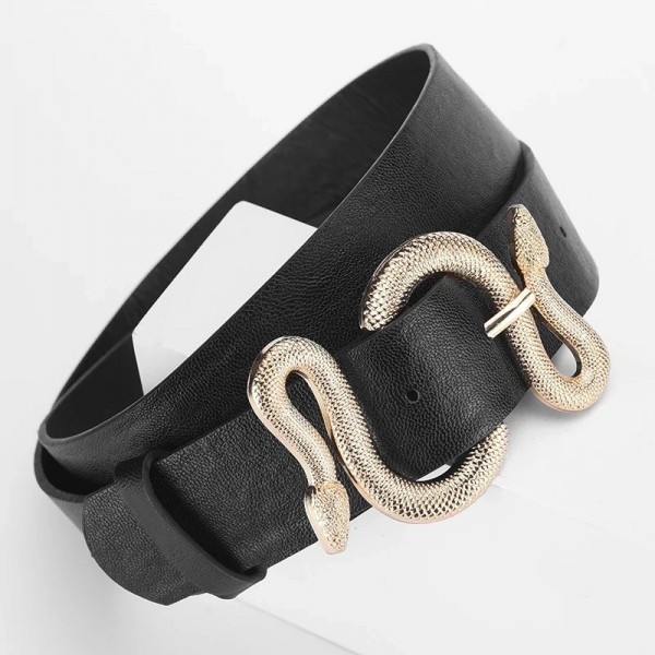 Ceinture en cuir PU pour femme avec robe, ceinture de salle rétro fenêtre mode dé|2,00 €|OKKO MODE