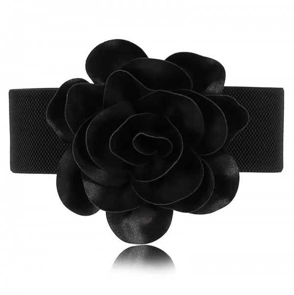 Ceinture large élastique pour femme, fleurs à la mode, déco polyvalente|2,00 €|OKKO MODE