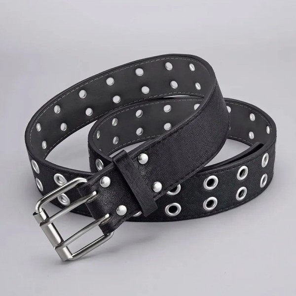 Ceinture à double trou pour hommes et femmes, punk hip hop rock Y2K tendance 1 pièce|2,00 €|OKKO MODE