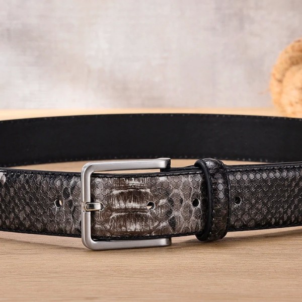 Ceinture Western en cuir pour hommes, sangle métallique luxueuse, motif de salle, design masculin|1,98 €|OKKO MODE