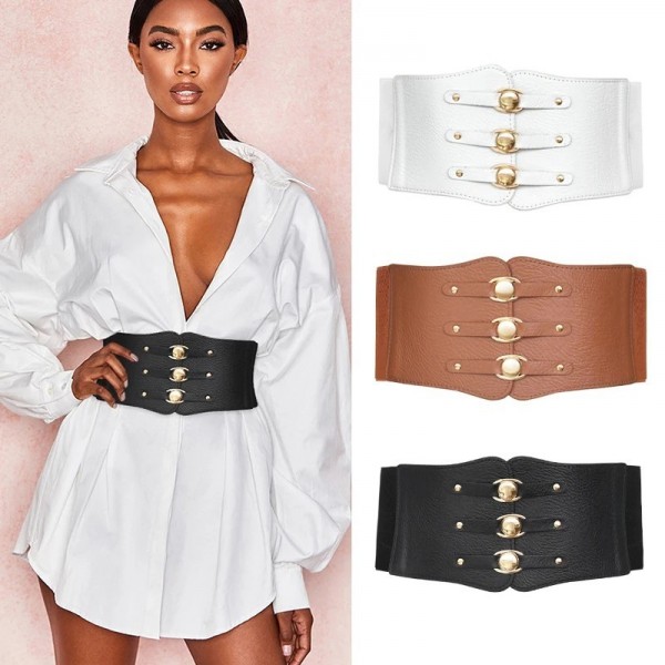 Ceintures de corset élastiques larges pour femmes grande taille accessoires vêtements|2,00 €|OKKO MODE