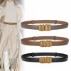 Ceinture réglable en cuir véritable pour femme, largeur de bande environnementale|3,30 €|OKKO MODE