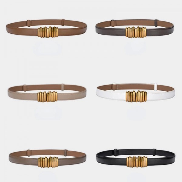 Ceinture réglable en cuir véritable pour femme, largeur de bande environnementale|3,30 €|OKKO MODE