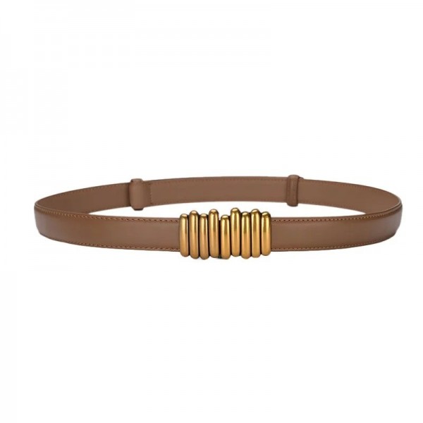 Ceinture réglable en cuir véritable pour femme, largeur de bande environnementale|3,30 €|OKKO MODE