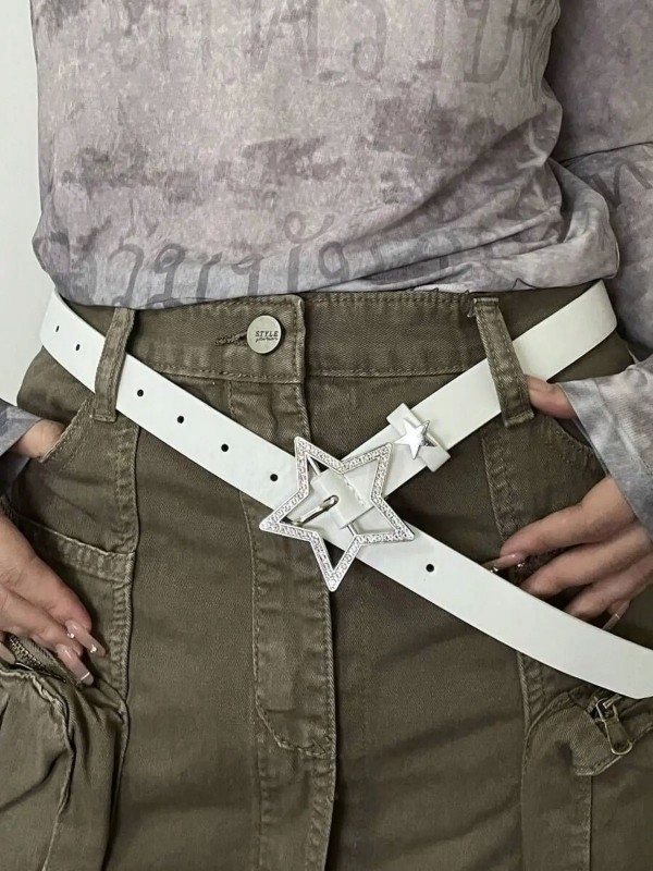 Ceinture décontractée en biscuits pour femme, accessoires étoile punk Y2K|2,00 €|OKKO MODE