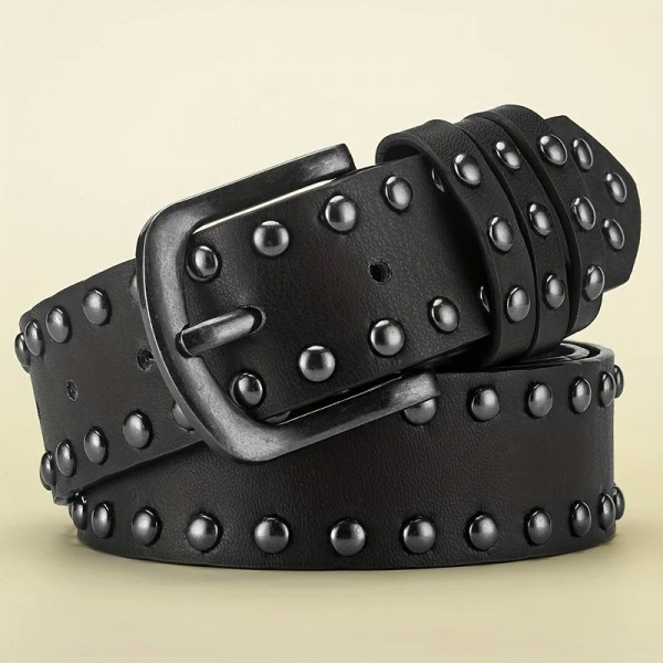 Ceinture en alliage rétro à rivets circulaires pour homme et femme - Style punk, hip hop, rock - Pour jeans bon marché|1,98 €|OKKO MODE