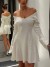 Knit V-Neck Sweater Dress with Long Sleeves for Women, Sexy Trapeze Style for Fall/Winter | €23.39 | OKKO MODE