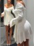 Knit V-Neck Sweater Dress with Long Sleeves for Women, Sexy Trapeze Style for Fall/Winter | €23.39 | OKKO MODE