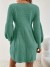 Robe pull en tricot à manches longues pour femmes, style mince ligne A automne hiver | 39,00 $ | OKKO MODE