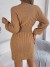 Robe en laine à col rond pour femmes, robe évidée et décontractée | 20,69 € | OKKO MODE