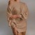 Mini robe cryptographique en tricot pour femme, pull à manches longues ample pour automne hiver | 24,37 $ | OKKO MODE