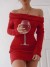 Robe pull mince à manches longues pour femmes, tricots sexy hiver vintage batterie rose Y2K | 27,30 $ | OKKO MODE