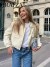 Abrigo Blanco Mujer - Chaqueta Elegante Casual | 21,91 £ | OKKO MODE