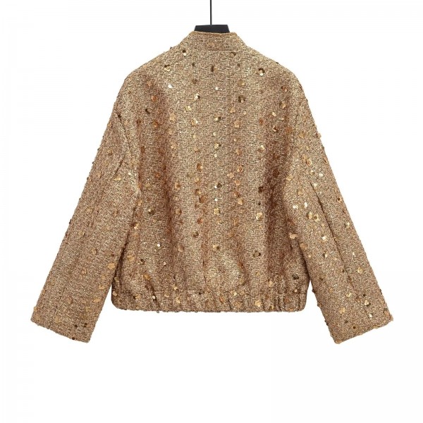 Veste à Manches longues avec Paillettes pour Femme, Chic et Polyvalente|43,19 €|OKKO MODE