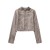 Women's Slim Fit Suede Bomber Jacket - Solid & Vintage Style | $33.15 | OKKO MODE
