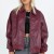 Women's Faux Leather Zip-Up Aviator Jacket with Moto Style Collar | €30.70 | OKKO MODE