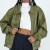 Women's Faux Leather Zip-Up Aviator Jacket with Moto Style Collar | €30.70 | OKKO MODE