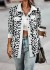 Leopard Print Aviator Jacket for Women - Casual Fall/Winter Outfit | $24.37 | OKKO MODE