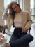 Blouson aviateur court en laine pour femme, veste courte vintage style streetwear chic | 30,59 € | OKKO MODE