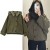 Short Hooded Windbreaker Jacket for Women, Korean Outerwear Coat | $30.22 | OKKO MODE