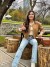 Abrigo botón único para mujeres - Estilo aviador | 27,89 € | OKKO MODE