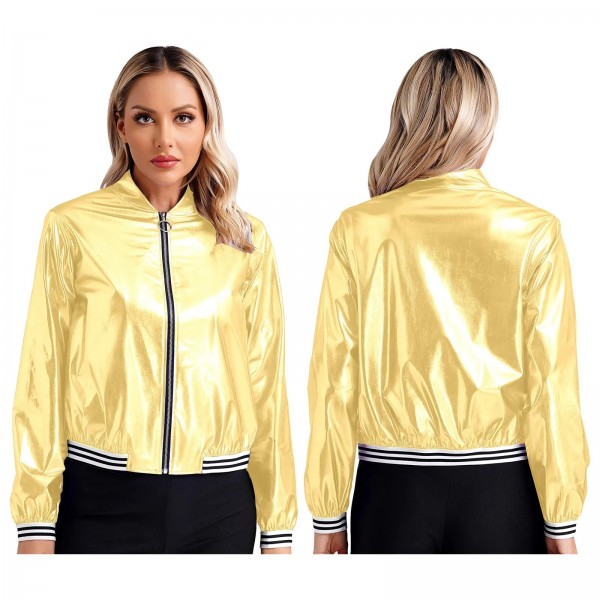 Blouson Holographique pour Femme, Streetwear Décontracté|20,69 €|OKKO MODE