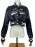 Blouson de couro com letras bordadas para mulher, estilo streetwear Y2K | 30,22 $ | OKKO MODE