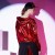 Blouson bombardier rouge pour femmes, vêtements de performance sur scène | 18,52 $ | OKKO MODE