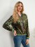 Abrigo Mujer Lentejuelas Chaqueta Corta Otoño/Invierno | 26,32 $ | OKKO MODE