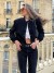 Blouson Bombardier Blanc à Manches Sulfpour Femme, Veste Courte Automne-Hiver | 24,37 $ | OKKO MODE