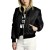 Damen Langarm Aviator Jacke mit Rundhalsausschnitt, bedeckter Schnitt | 16,57 $ | OKKO MODE