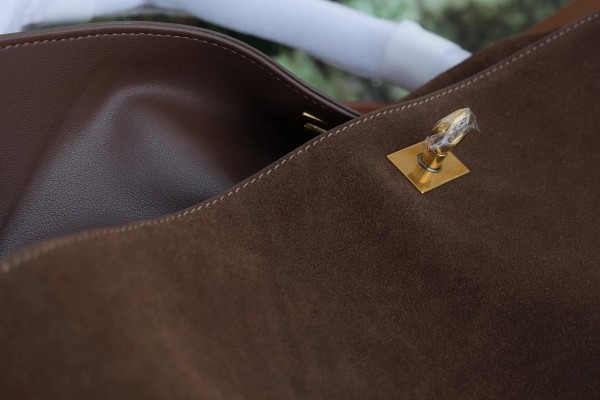 Sac fourre-tout en cuir suédé à bandoulière, grande capacité circulaire de haute qualité pour l'automne et l'hiver|83,45 €|OKKO MODE