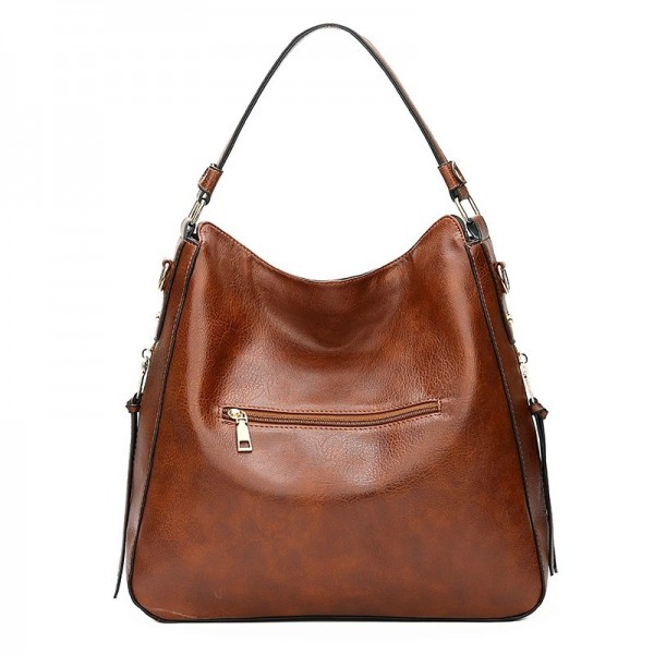 Sac à main hobo en cuir pour femmes, bandoulière de loisirs vintage grande capacité|20,89 €|OKKO MODE