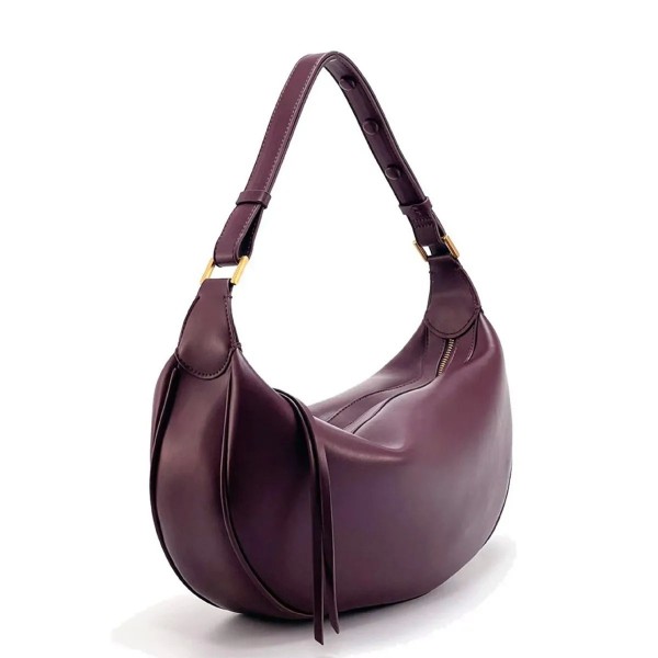 Sac à bandoulière en cuir PU pour femme, sac à main à ati elles en forme de croissant de boulette, sacs initiés à la mode, grand|22,90 €|OKKO MODE