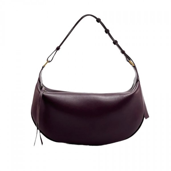 Sac à bandoulière en cuir PU pour femme, sac à main à ati elles en forme de croissant de boulette, sacs initiés à la mode, grand|22,90 €|OKKO MODE