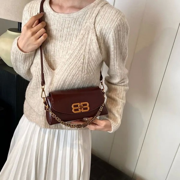 Sac à bandoulière réglable avec chaîne, sac à bandoulière unique, designer SR, Y2K, automne et hiver, nouveau|19,79 €|OKKO MODE