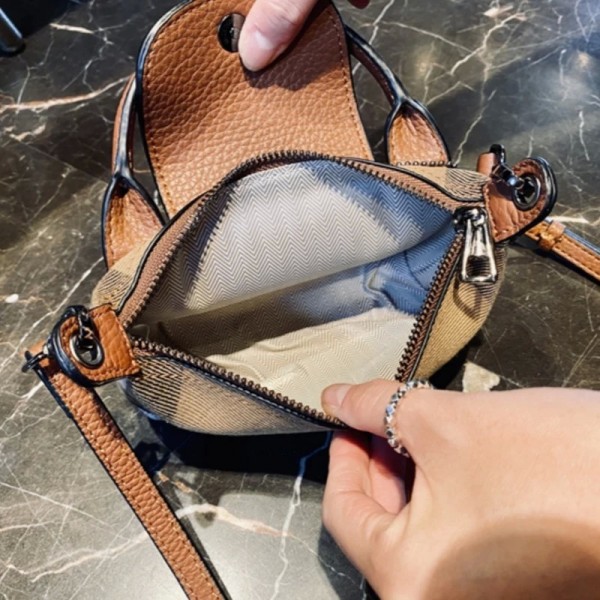 Sac de poche décontracté en cuir véritable pour dames, sac à bandoulière de luxe, sac Burberry, tendance mode 2024|27,89 €|OKKO MODE