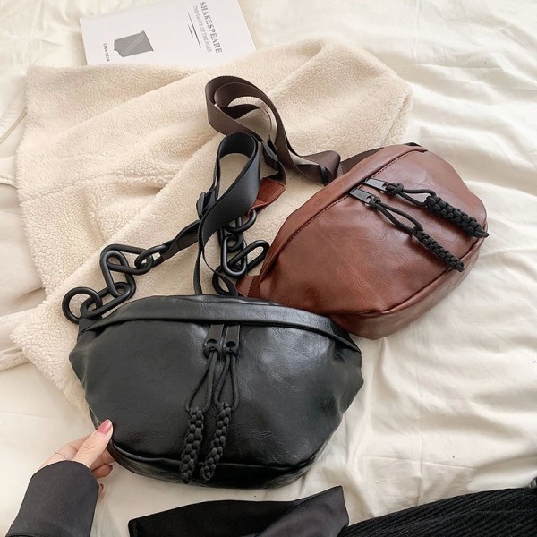 Sac à bandoulière en cuir pour femme, sac banane, sacs de poitrine à bandoulière, sacs à main pour femme, sac de taille|11,03 €|OKKO MODE