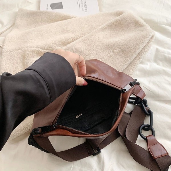 Sac à bandoulière en cuir pour femme, sac banane, sacs de poitrine à bandoulière, sacs à main pour femme, sac de taille|11,03 €|OKKO MODE