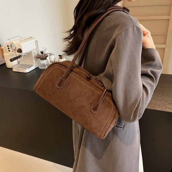 Sac à Main Multi-Poches en Daim pour Femme, Fourre-Tout de Luxe, Rétro, à Fermeture Éclair, Sous les Bras, Nouvelle Collection|16,19 €|OKKO MODE