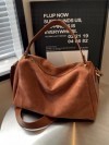 ChimDesign-Sac à bandoulière en cuir suédé pour femme, Boston Initiated, Sacs à main, Pochette, Sacs à main, Sac messager pour f|26,09 €|OKKO MODE