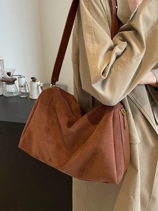 ChimDesign-Sac à bandoulière en cuir suédé pour femme, Boston Initiated, Sacs à main, Pochette, Sacs à main, Sac messager pour f|26,09 €|OKKO MODE