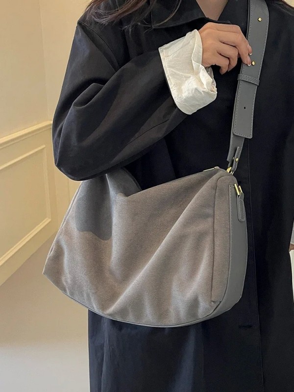 ChimDesign-Sac à bandoulière en cuir suédé pour femme, Boston Initiated, Sacs à main, Pochette, Sacs à main, Sac messager pour f|26,09 €|OKKO MODE