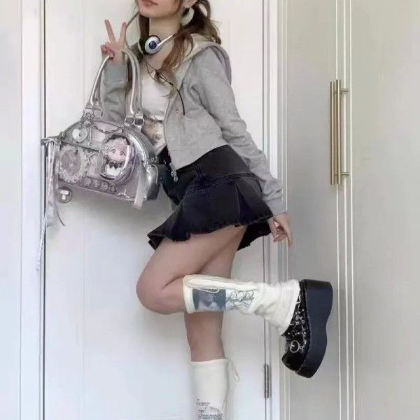 Sac à bandoulière mignon Kawaii Ita pour filles, sac à bandoulière, fourre-tout uniformes JK, One Initiated Ulzzang, Y2K, nouvea|25,19 €|OKKO MODE