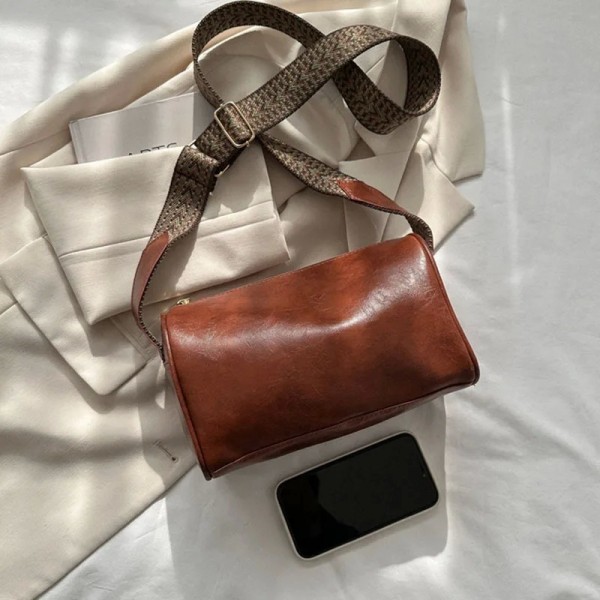 Sac à bandoulière Boston vintage en cuir PU pour femme, petit sac à main et sac à main, créateur de mode féminin, oreiller de vo|8,09 €|OKKO MODE