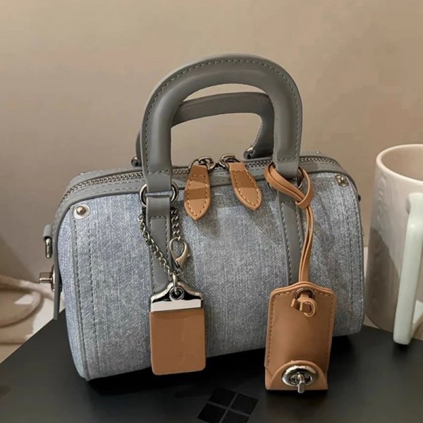 Sac à main français Boston pour femme, sac à bandoulière en denim avancé, sac à oreiller de maquillage CommPiedmont, nouveau|21,59 €|OKKO MODE